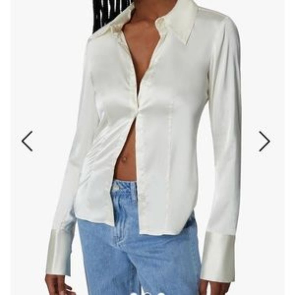 Danielle Bernstein | Silk Button up Blouse